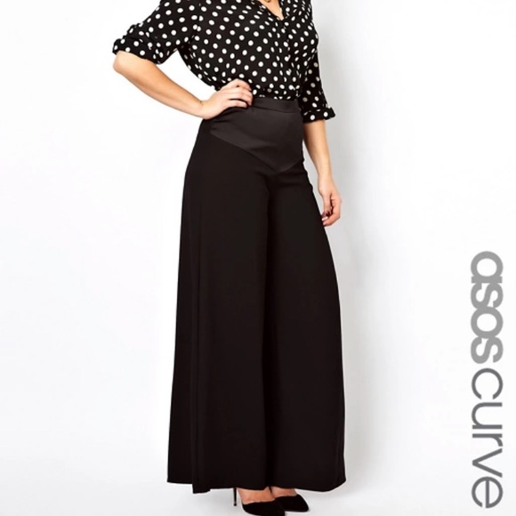ASOS Curve Pants - NWOT ASOS Curve Wide Leg Trousers with Waistband